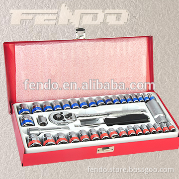 40pcs Master Hex Hardware Machinery Ratchet Drive Socket and Tool Sets